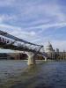 Millenium Bridge and St. Paul's Cathedral by day