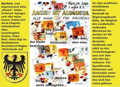 Kreatives Alemannia und Aachen Bild für Liga 1 und 2