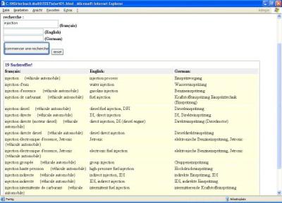 deutsch englisch franzoesisch Woerterbuch kfz-Mechatroniker  3-sprachig  Uebersetzungen Fachbegriffe  Sprachensoftware Vokabeln dictionnaire  Mecatronique