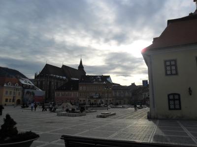 Der Rathausplatz in Brasov