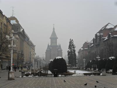 Der Siegesplatz - mit einer orthodoxen Kathedrale