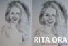 Portrait drawing of Rita Ora by Gazmend Freitag