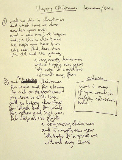 Lennon-Handschrift-happy-xmas