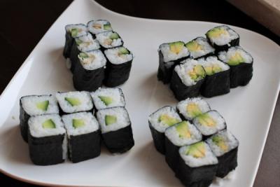 Sushi-mit-Avocado