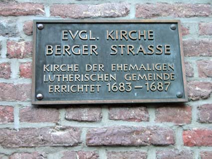Berger-Kirche-Schild