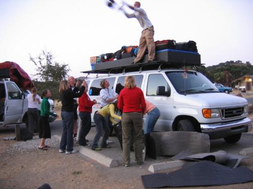 Malibu Creek - Abladen des Vans