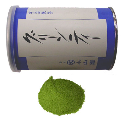 Grüner Tee-Pulver