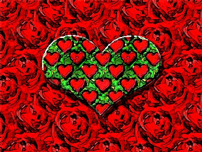 Herz und Rosen