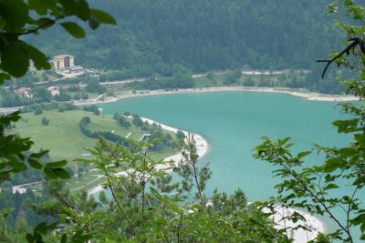 Der Molvenosee im Trentino