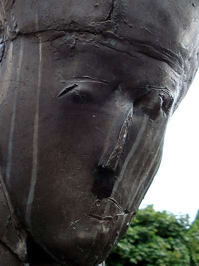 Gesicht einer Skulptur, Foto: Laura Schoen