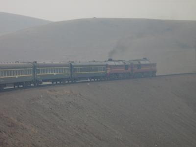 Transsib fährt durch die Mongolei