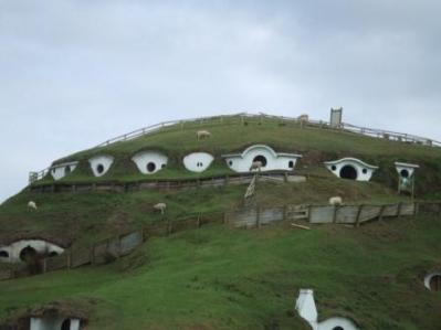 Hobbiton - nun von Schafen bewohnt