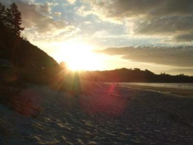 Sonnenuntergang am Onetangi Beach