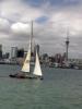 Americas Cup Boot vor Skytower