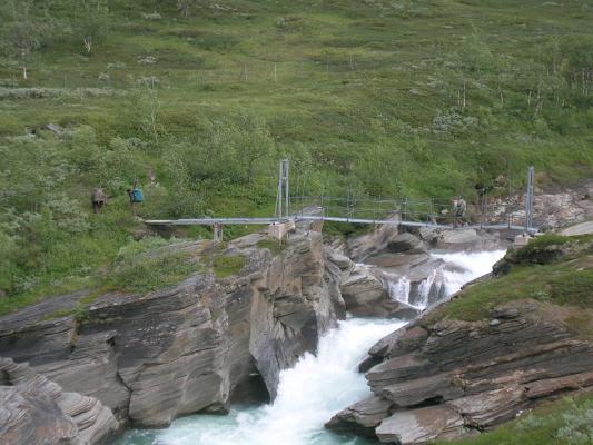 Brücke über den Låddejåhkå
