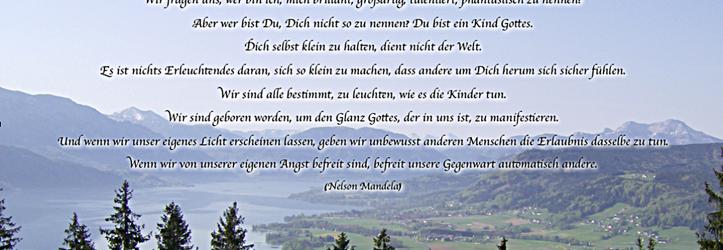 Du bist das Licht der Welt.
