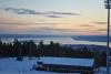 Blick von der Skisprungsschanze auf den Oslofjord