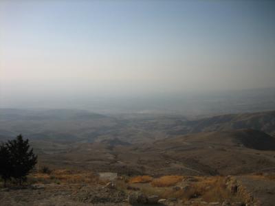Blick vom Mount Nebo aufs Tote Meer