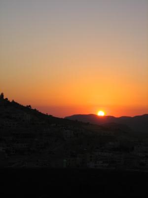 Sonnenuntergang in Petra