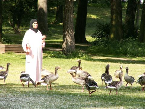 Jesus und seine 12 Apostel im Frankfurter Ostpark
