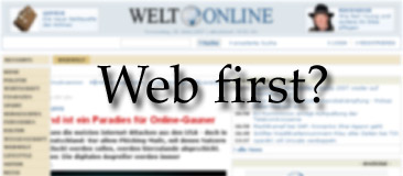 Web first bei der Welt