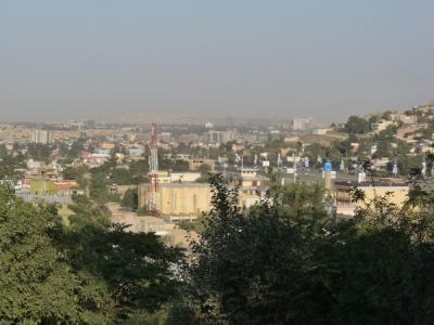 Ein Blick auf Kabul vom Oberpark  aus.