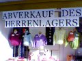 Abverkauf des Herrenlagers