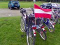 Fahrrad mit österr. Flagge