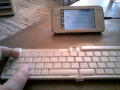 N800 mit Bluetooth-Tastatur