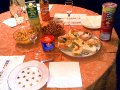 Brötchen, Chips, Saft, Voting-Sheets