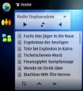 Das Stylus-RSS Home Screen Applet am N800