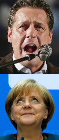 Vergleich: Strache und Merkel 