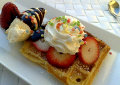 Waffeln mit Eis 