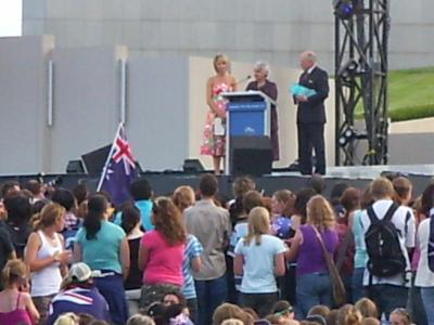 Australia Day mit John Howard rechts