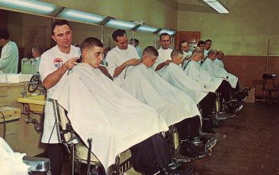 the DALE BRAHMS School of Better Barbering
<br />
411 Mooser St. Seattle, WA
<br />
1986, Quantity Postcards, QP-435
