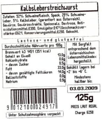 Kalbsleberstreichwurst