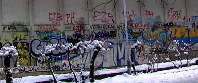 graffity wall, hotel metropol, belgrade