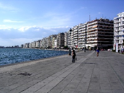 thessaloniki, down at the sea shore