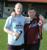 Die beiden Matchwinner- Torschütze Martin Haselreither und Goalie Gerald Mayerhofer Die beiden Matchwinner- Torschütze Martin Haselreither und Goalie Gerald Mayerhofer