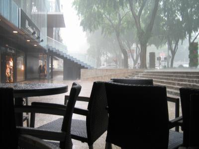 rain, rain, beautiful rain, in Singapore