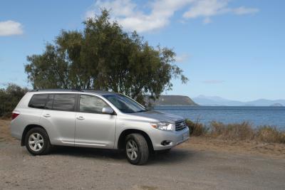 Unser Auto fuer die Nordinsel - Toyota Highlander, V6 Motor - wir brauchen ca. 12 Liter / 100km
