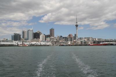Freie Sicht auf die Skyline von Auckland