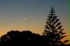 Moon over New Plymouth