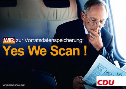 Yes We Scan CDU Wahlkampfplakat Remix 09