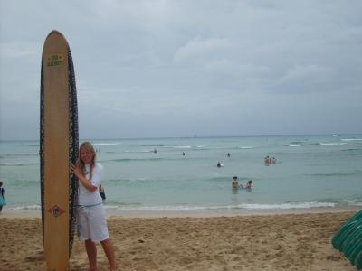 surfing in Waikiki Beach