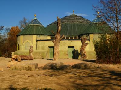Das verwaiste Elefantenhaus. Das verwaiste Elefantenhaus.