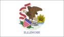 Flagge des Staates Illinois