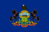 Flagge des Staates Pennsylvania