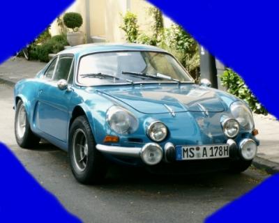 renault alpine im grünen grund