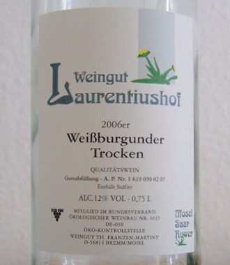 Laurentiushof-Weissburgunder-2006